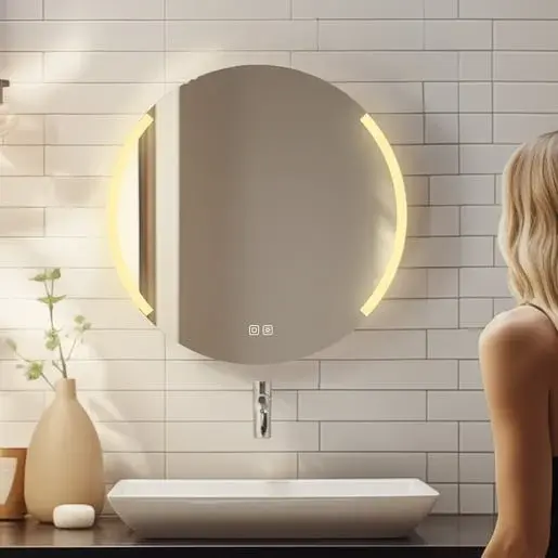 Zrkadlo s dvoma dotykovými senzormi Naturel 60 cm zrkadlo ZIL60LEDSE