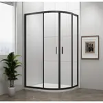 Polysan Easy Black sprchový kút asymetrický 80x100 cm EL2915B