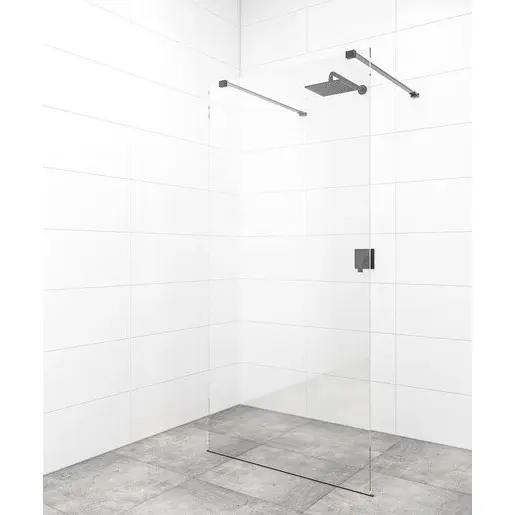 Sprchová zástena Walk-in 100 cm SAT vo farbe profilu čierna SATBWI100ZAVC