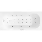Masážna vaňa SIKO Mika 160x70 cm MEDIUM akrylát ľavá SIKOHMMMIKA160L