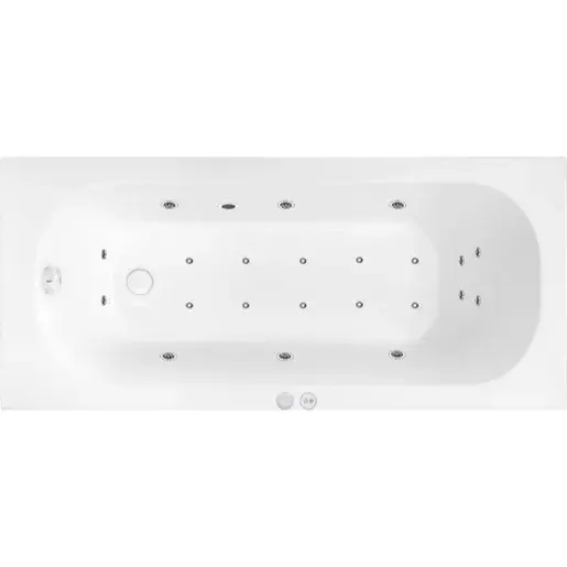 Masážna vaňa SIKO Mika 160x70 cm MEDIUM akrylát ľavá SIKOHMMMIKA160L