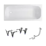 Obdĺžniková vaňa SAT Vivien 150x70 cm smaltovaná oceľ ľavá aj pravá SATVIVI150APN