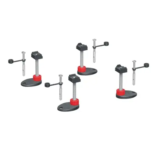 Tece Drainline nohy plast černá 660004