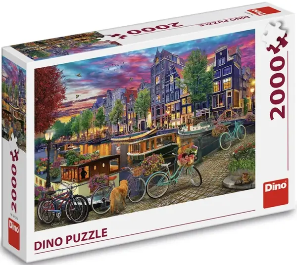 Puzzle Malovaný Amsterdam 2000 dílků - -