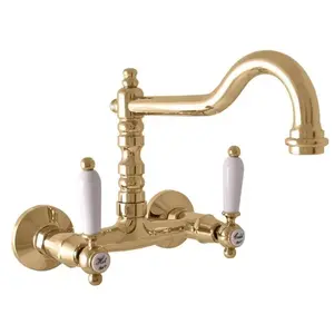 RAV SLEZÁK Morava drezová batéria 100 mm v zlatom prevedení mk502.0/28z MK502.028Z