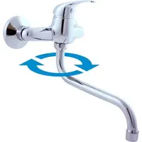 RAV SLEZÁK Sázava drezová batéria s otočným ramienkom 100 mm chróm sa001.0/22 SA001.022