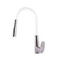 RAV SLEZÁK Amur drezová batéria so silikónovým ramienkom biela / chróm am719.0/12b AM719.012B