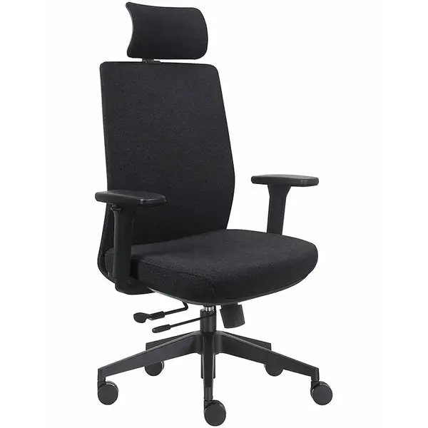 Otáčecí křeslo Prospero látka černá