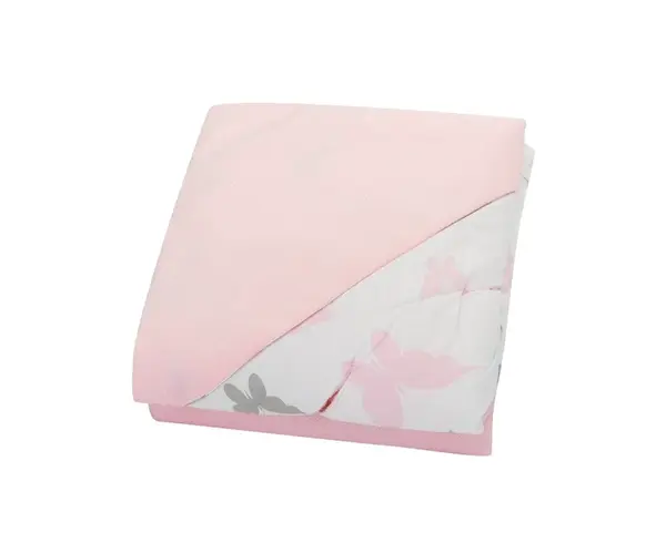 Bomimi Zavinovací deka do autosedačky VELVET motýlci, růžová