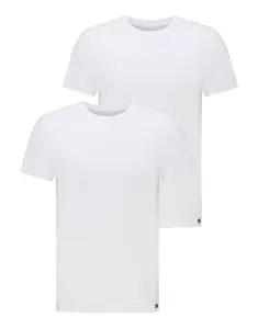 Pánské tričko LEE L680CM12 TWIN PACK CREW WHITE Velikost: 3XL