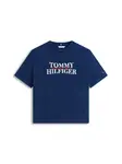 TOMMY HILFIGER Tričko 'CLASSIC'  námornícka modrá / jasne červená / biela