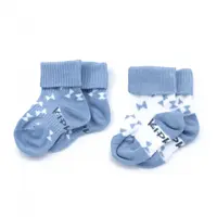 KipKep dětské ponožky Stay-on-Socks 0-6m 2páry Party Blue