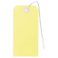 Závěsné štítky na zboží 125 x 63 mm, žluté | RAJA