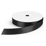 Saténová stuha šířka 25mm, délka 45m, černá