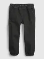 GAP Dětské džiny black denim joggers - Kluci