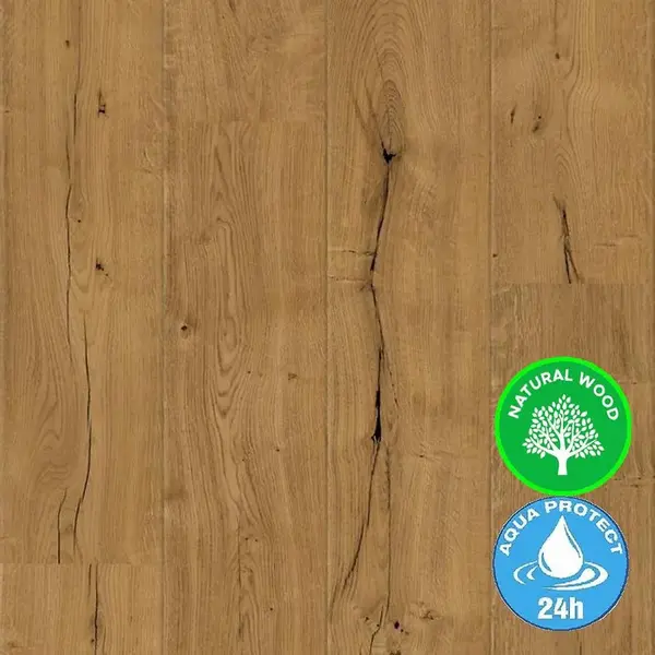 Podlaha dyhovana Dub Sunderland 8.5mm Veneer Parquet. Aqua O274