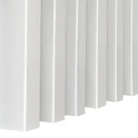 Dekoračná lamelová MDF lišta 3D na stenu biela 30x38x2750 mm