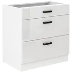 Kuchyňská skříňka MIA bílý lesk/bílá 80d 3s bb