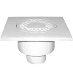 Odtoková Mřížka Přímá FI 50  bílá sítko plast KRA019