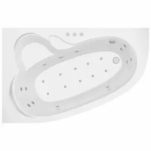 Vaňa s hydromasážou Madura 170/110 L 12DW+10DP pneumatické ovládanie