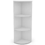 Regál KIKI rohová  biela 2 police