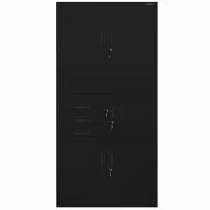 Kancelárska skriňa Filip II kovová čierna