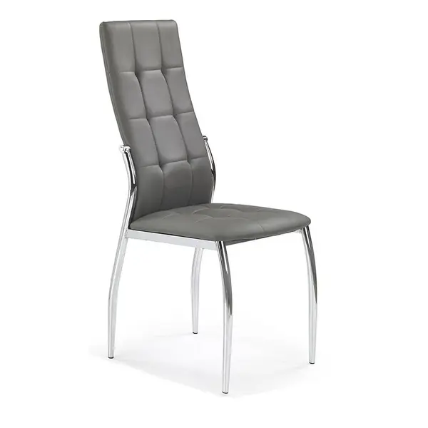Stolička K209 kov/ekokoža popol 43x54x101