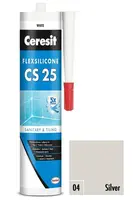 Silikon sanitární Ceresit CS25 04 stříbrný 280 ml