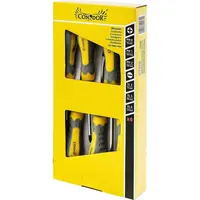 Skrutkovače, SL3,0x75 mm, SL5x100 mm, SL6x150 mm, PH0x75 mm, PH1x100 mm, PH2x125 mm, sada 6 ks, Drel