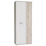 Skříň Net 5p Pískový Dub / Bílý