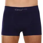 Gino Pánské boxerky bezešvé bambusové modré (53004) L