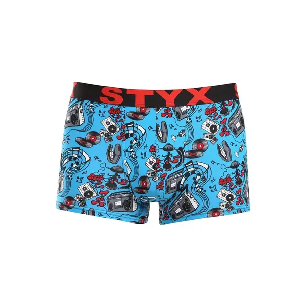 Styx Pánské boxerky art sportovní guma hudba (G1558) M