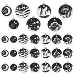 35pcs 7 styles Alloy Enamel Pendants