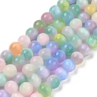 Natural Selenite Beads Strands