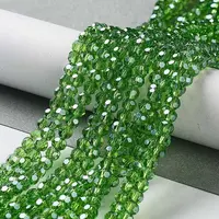 Electroplate Glass Bead Strands