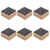 Square Wood Single Ring Display Stands