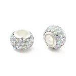 Rondelle Polymer Clay European Beads