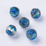 Handmade Silver Foil Lampwork Beads