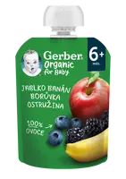 Gerber Organic Kapsička Jablko/banán/borůvky/ostružiny 90 g