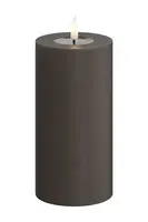 LED svíčka Deluxe Homeart Mokka Bloklys 7,5 x 15 cm