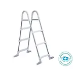 Schůdky k bazénům výška stěny do 0,91m šedé