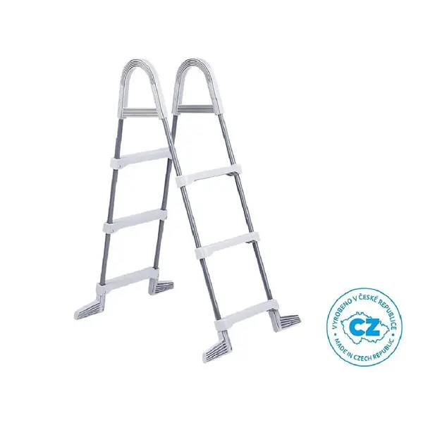 Schůdky k bazénům výška stěny do 0,91m šedé