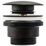 Umyvadlová výpusť klik-klak univerzální Rea A5216 černá