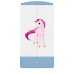 Skříň Babydreams modrá - Jednorožec