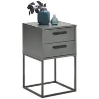 Carryhome NOČNÍ STOLEK, antracitová, černá, 40/65/38,5 cm