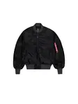ALPHA INDUSTRIES Prechodná bunda 'MA-1 Distressed'  červená / čierna / biela