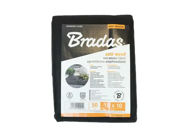 Bradas netkaná mulčovací textilie 50 g/m², 1,6 x 10 m 5603.12.00