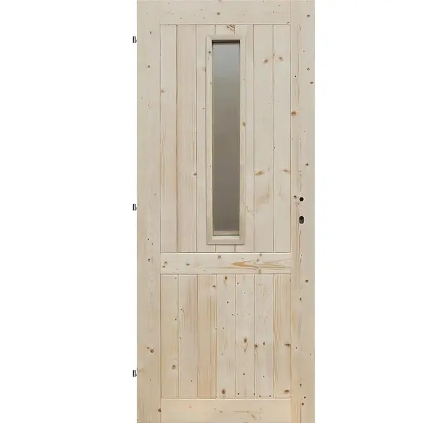 Palubkové dveře 1S prosklené 90L smrk