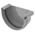 Plastové čelo žlabu Covernit PVC 75 mm pravé antracit