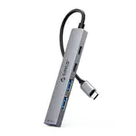 Orico YSB4-U2 HUB adaptér USB / USB-C - 2x USB2.0 / USB 3.0 / USB-C 2.0 / 1x USB-C, šedý